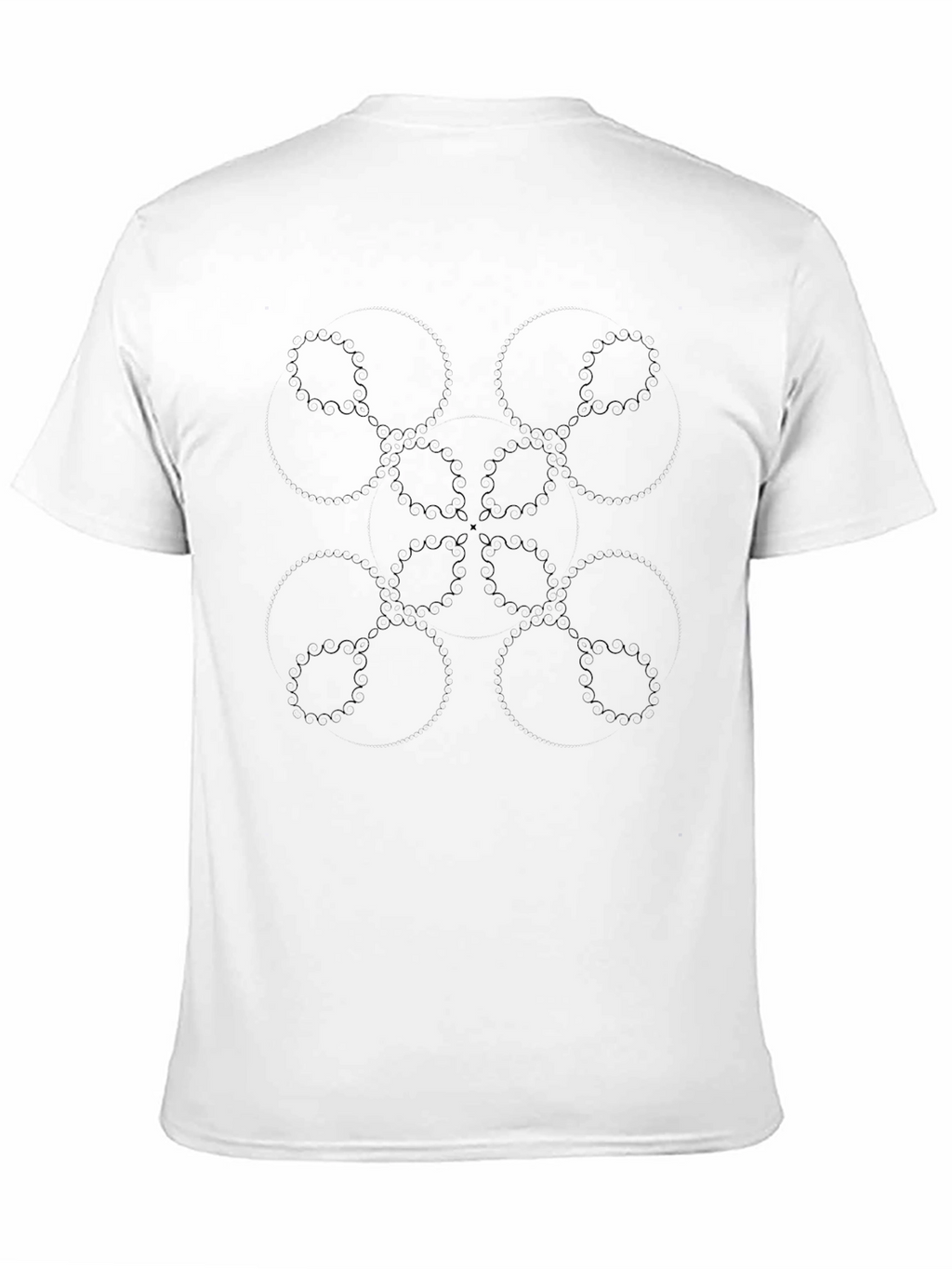 Geometric Mandala Black T-Shirt