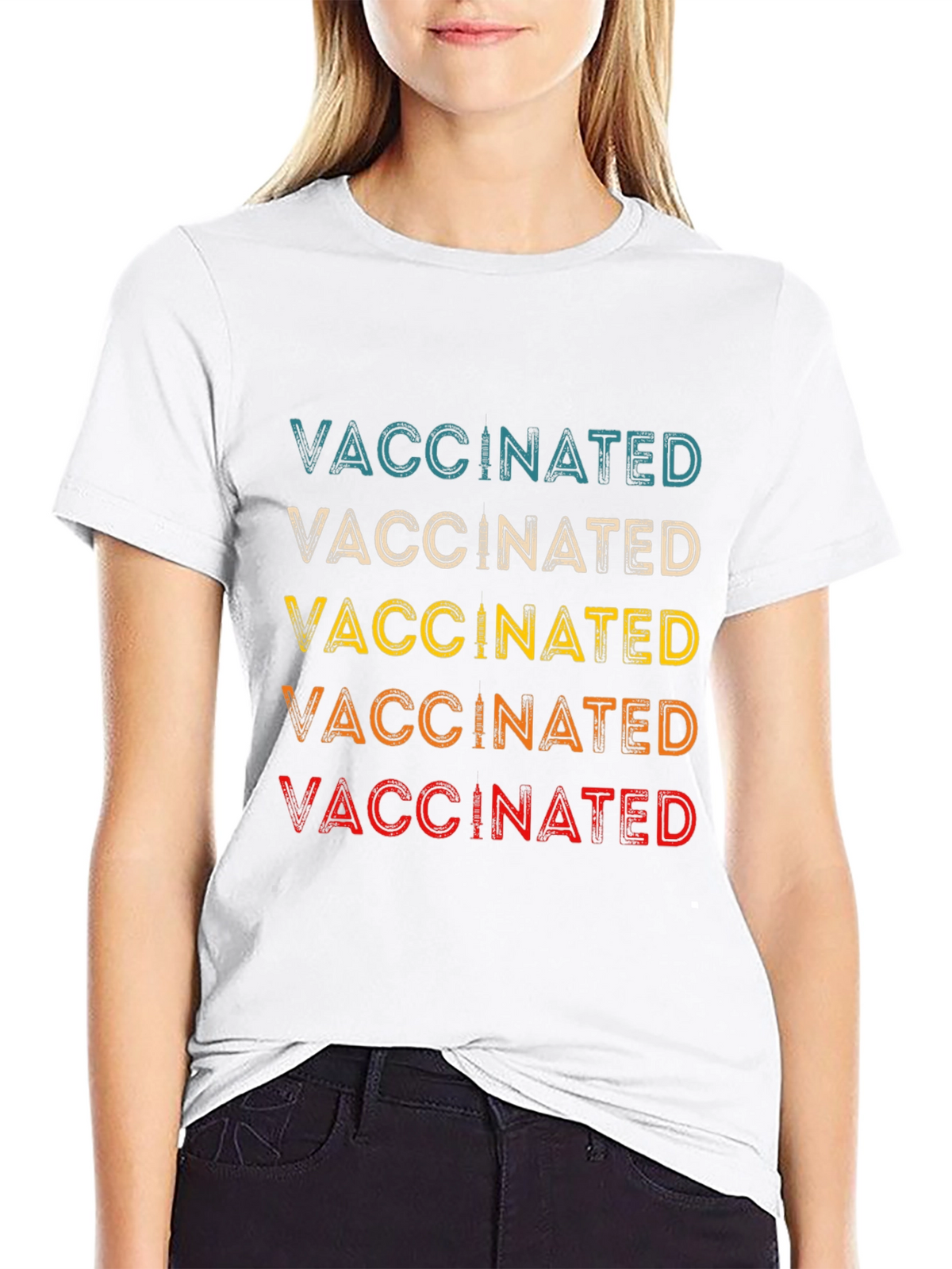 Vaccinated Retro T-Shirt