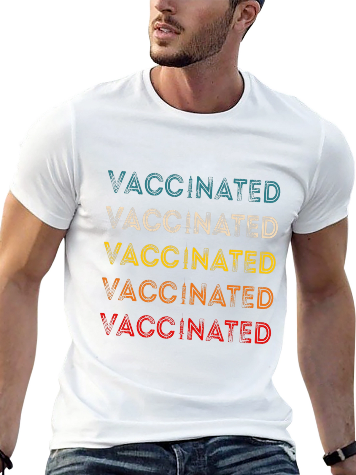 Vaccinated Retro T-Shirt