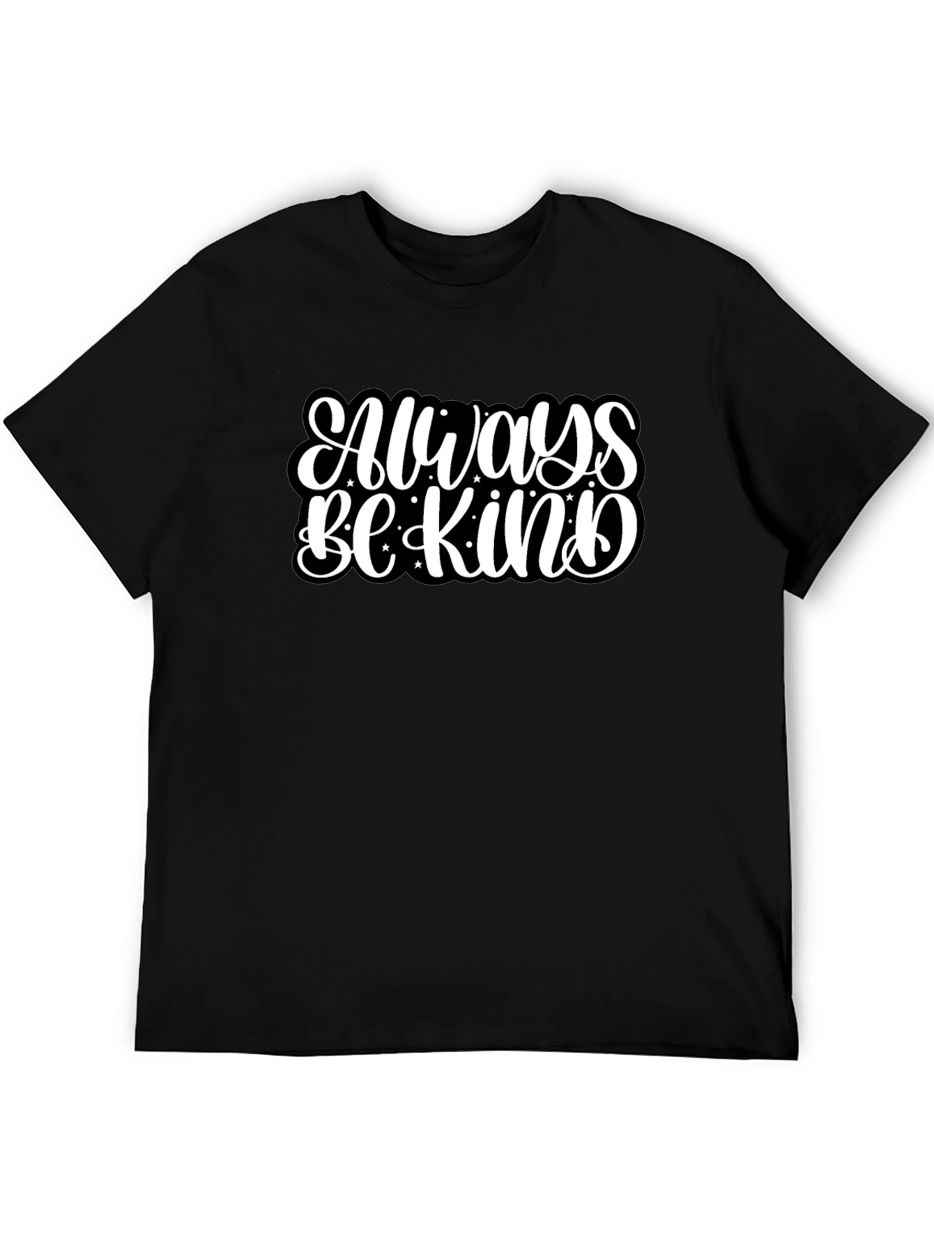Always Be Kind Graphic Black T-Shirt