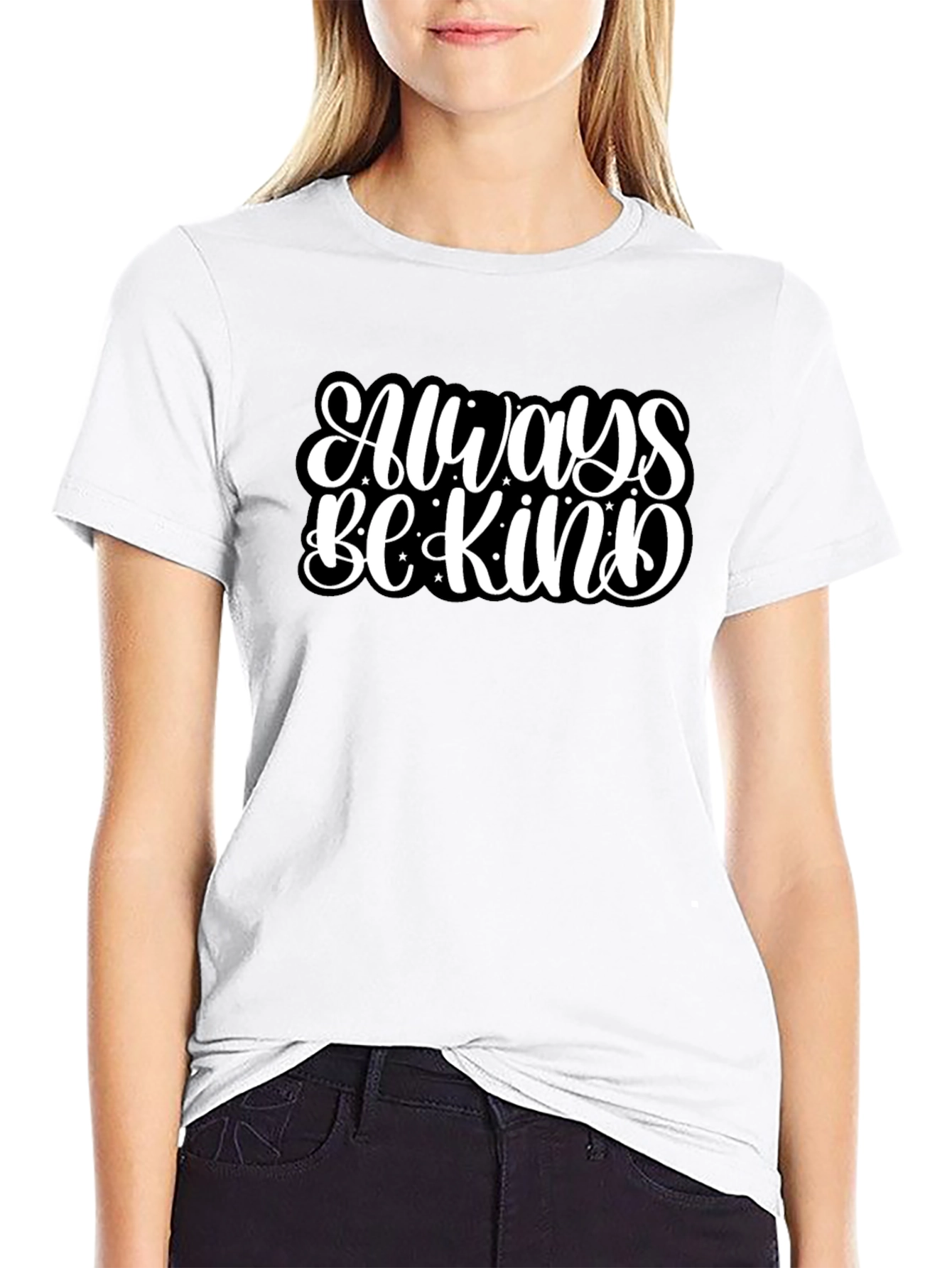 Always Be Kind Graphic Black T-Shirt