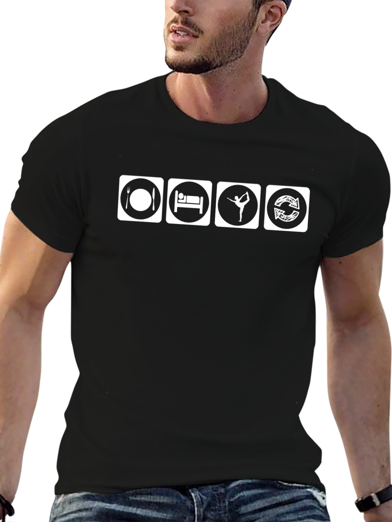 Eat Sleep Dance Repeat Black T-Shirt