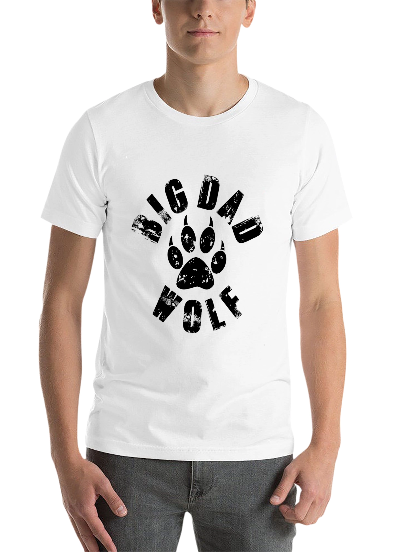 Big Dad Wolf T-Shirt - Mens Black Tee