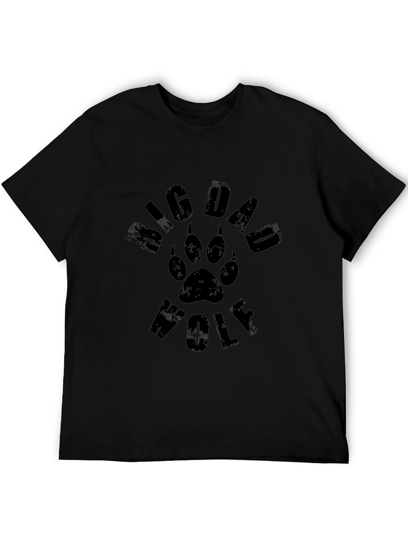 Big Dad Wolf T-Shirt - Mens Black Tee