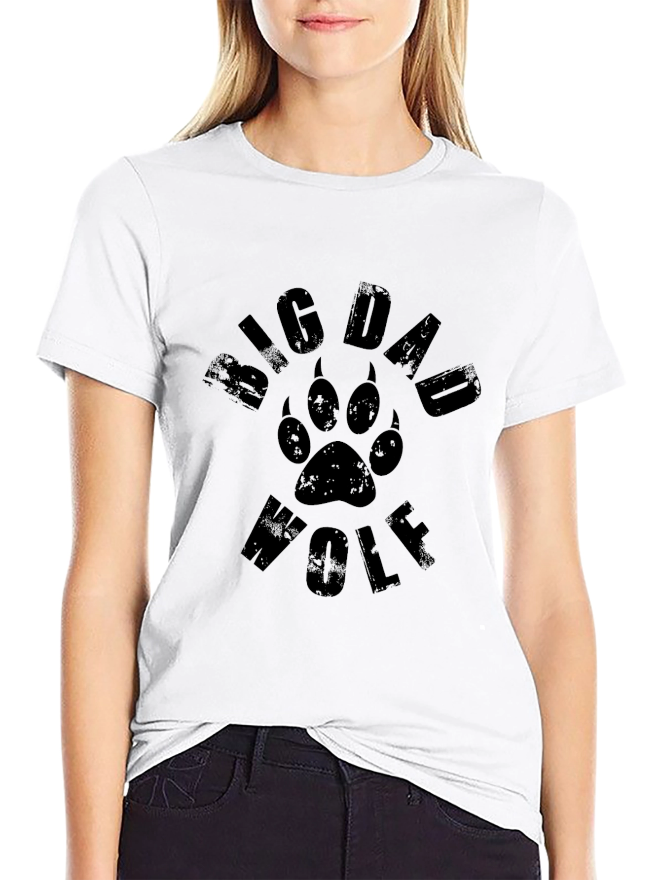 Big Dad Wolf T-Shirt - Mens Black Tee