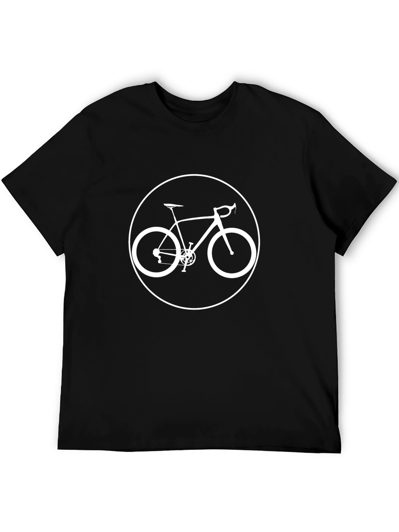 Bicycle Graphic T-Shirt - Stylish Black Tee for Cyclists