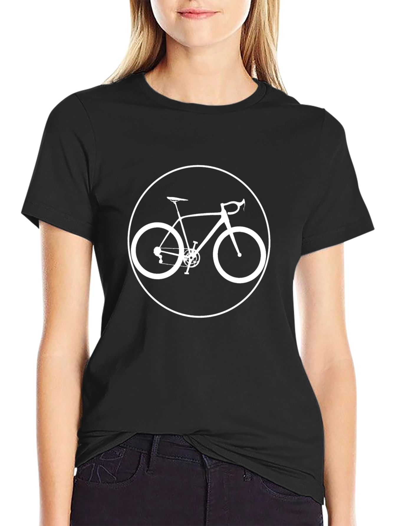 Bicycle Graphic T-Shirt - Stylish Black Tee for Cyclists