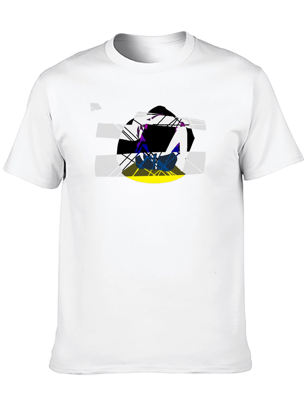 Abstract Graphic Black T-Shirt