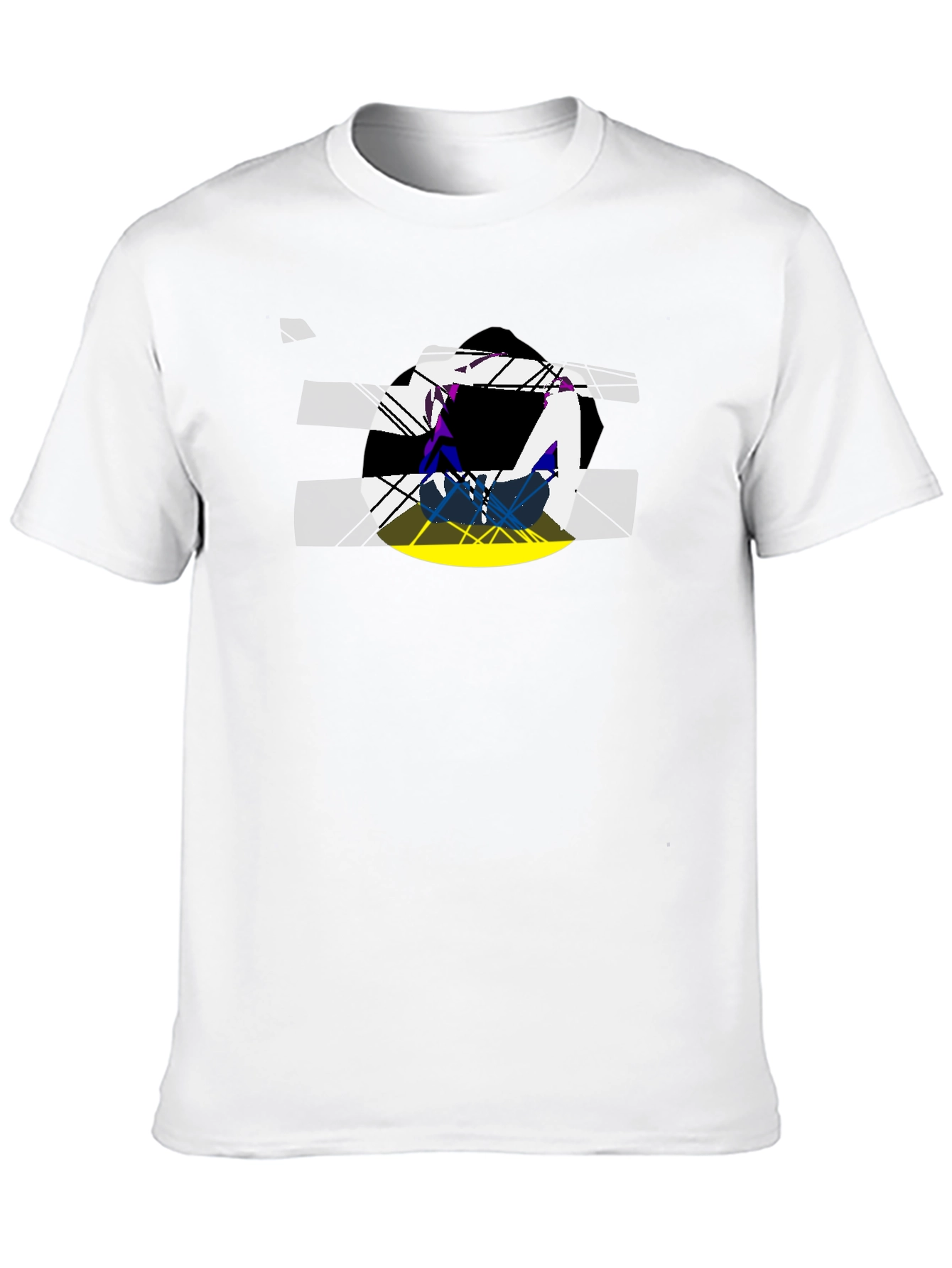 Abstract Graphic Black T-Shirt