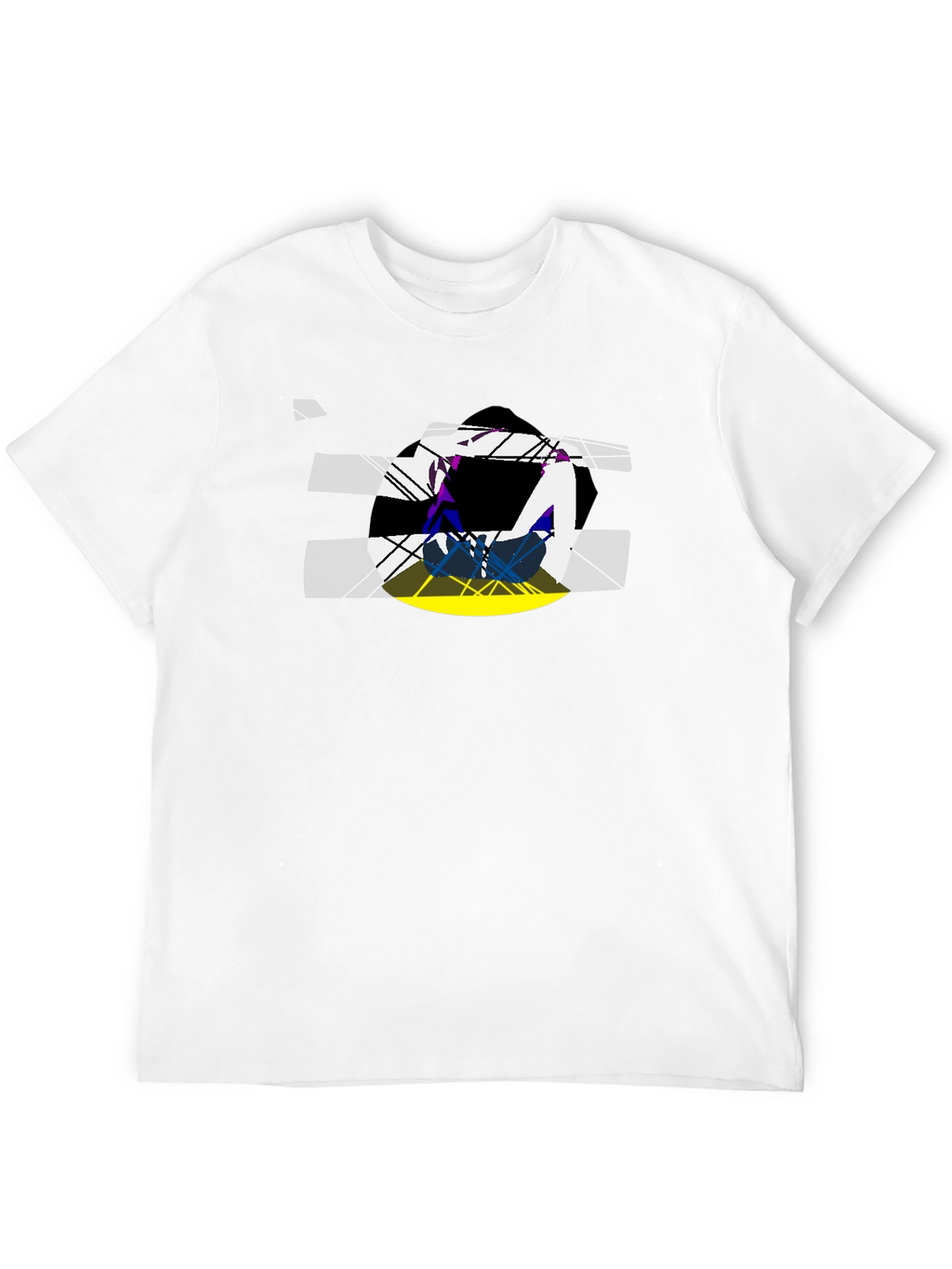 Abstract Graphic Black T-Shirt