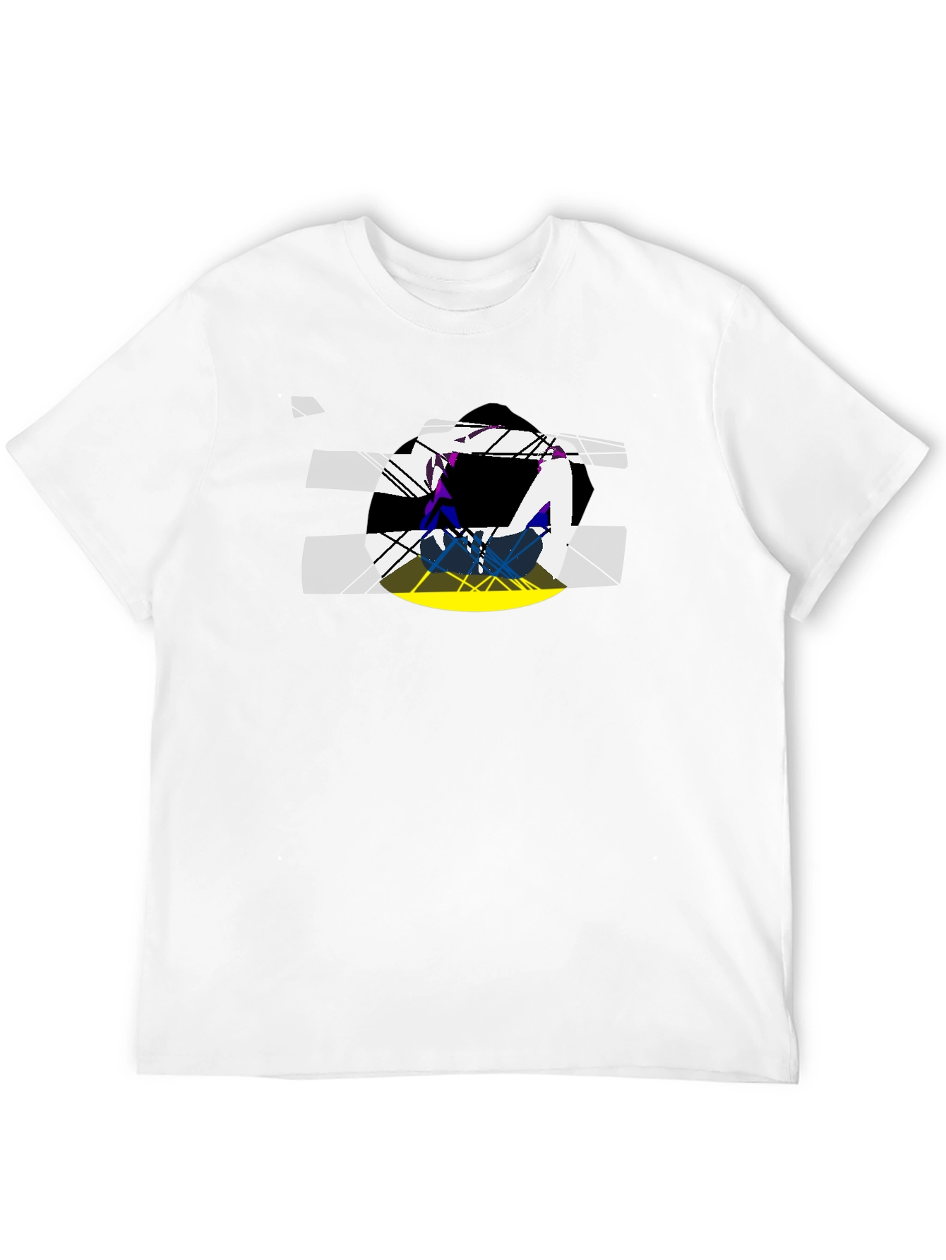 Abstract Graphic Black T-Shirt