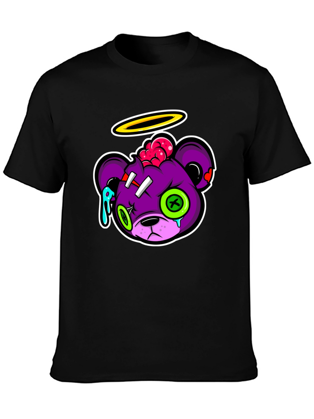 Zombie Bear Graphic T-Shirt