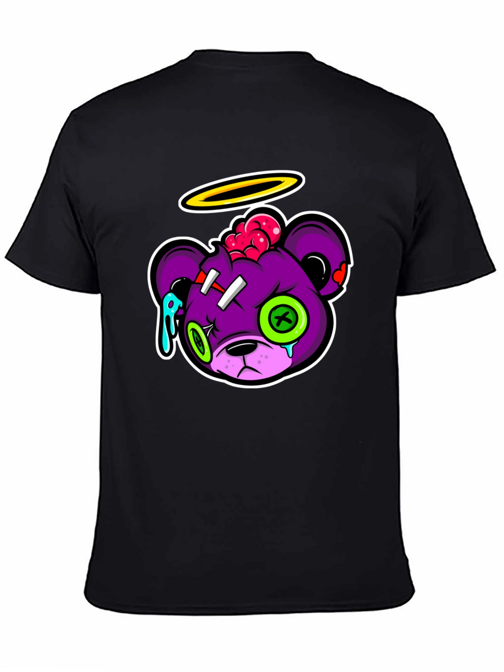 Zombie Bear Graphic T-Shirt