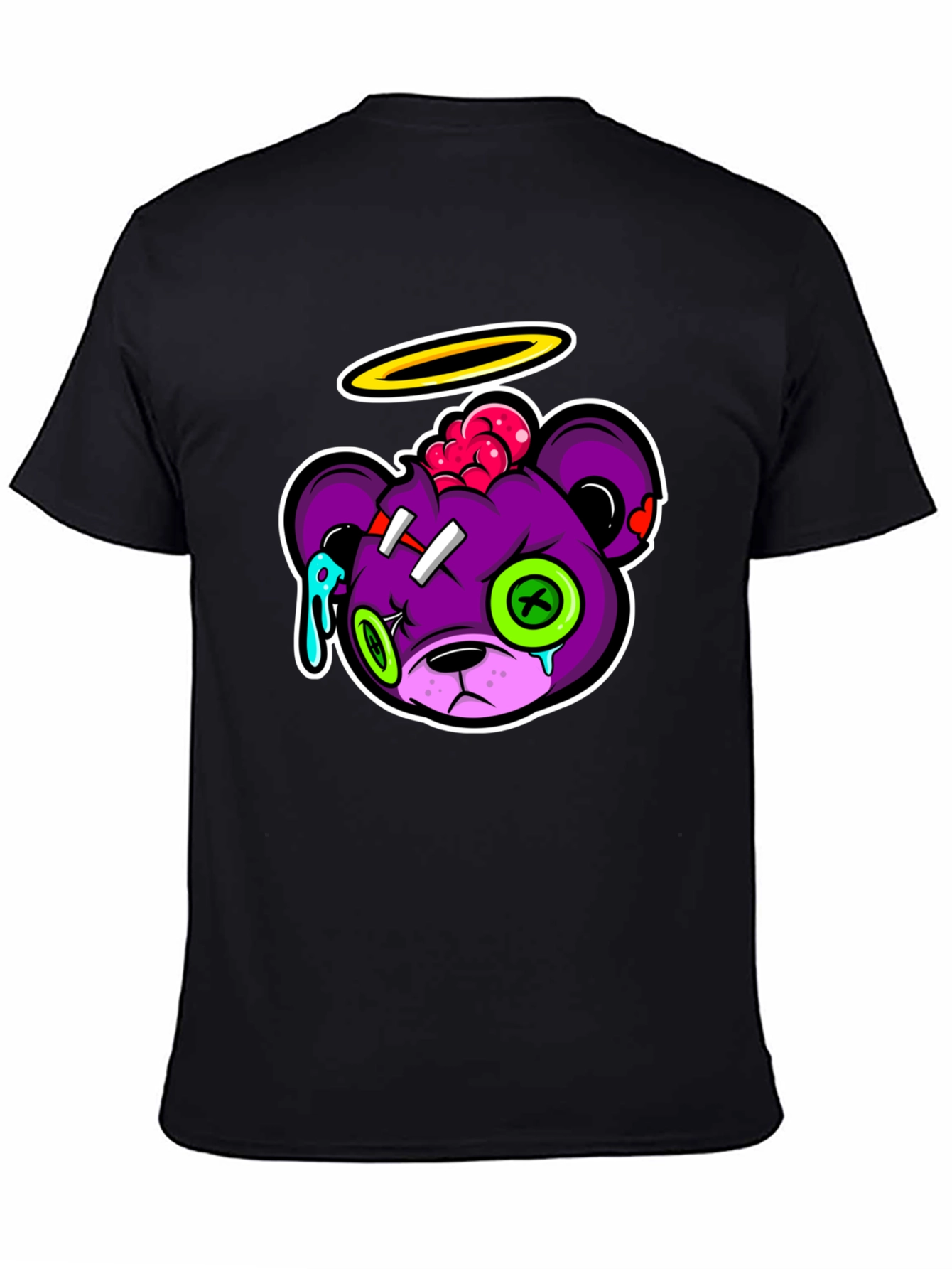 Zombie Bear Graphic T-Shirt