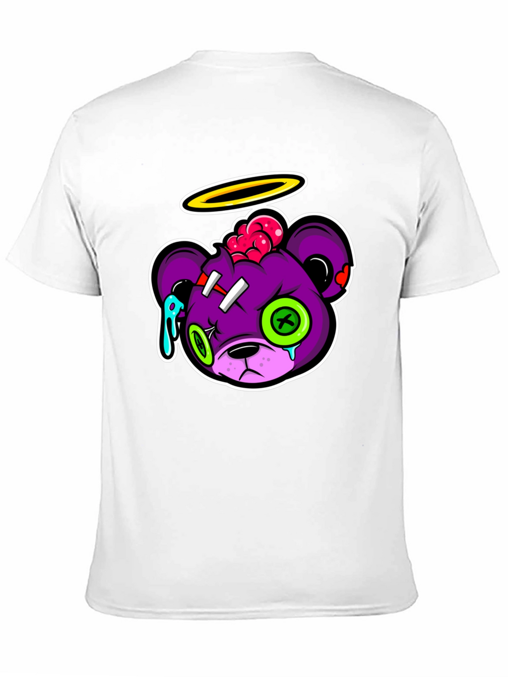 Zombie Bear Graphic T-Shirt