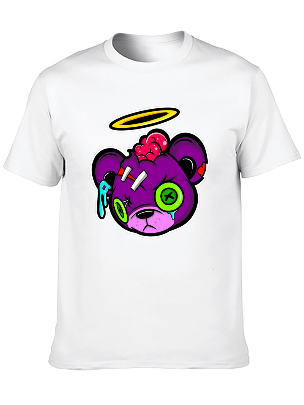 Zombie Bear Graphic T-Shirt