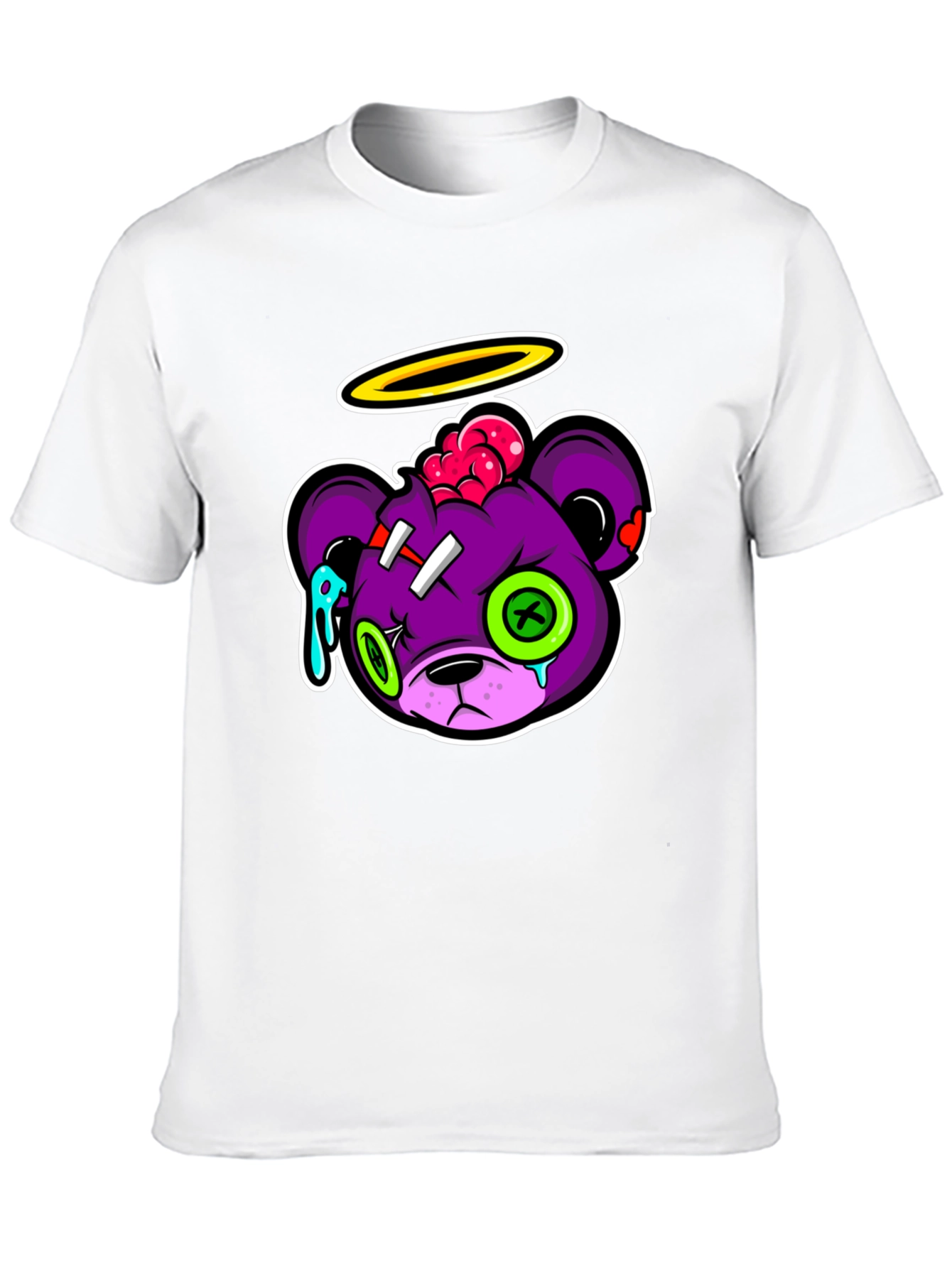 Zombie Bear Graphic T-Shirt