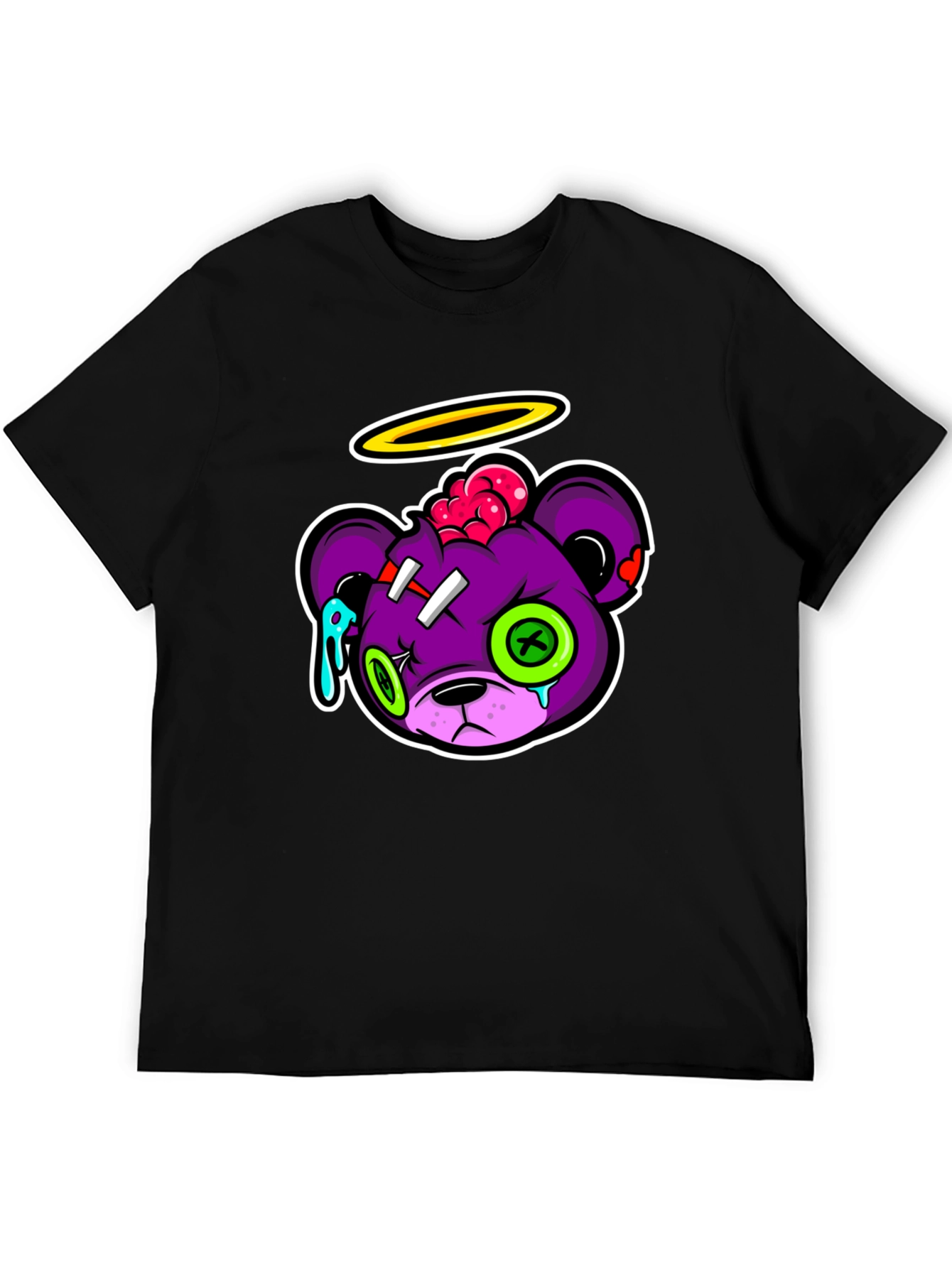 Zombie Bear Graphic T-Shirt