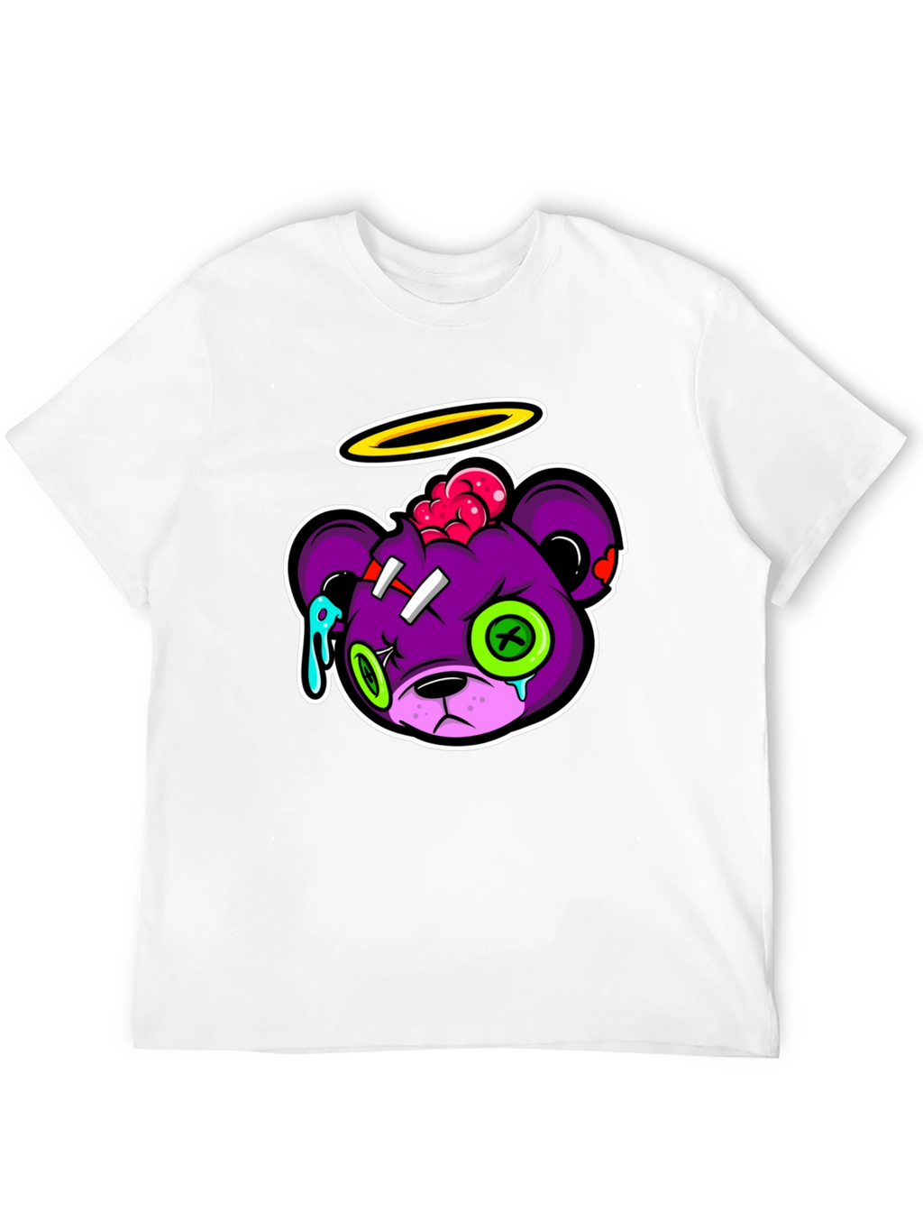 Zombie Bear Graphic T-Shirt