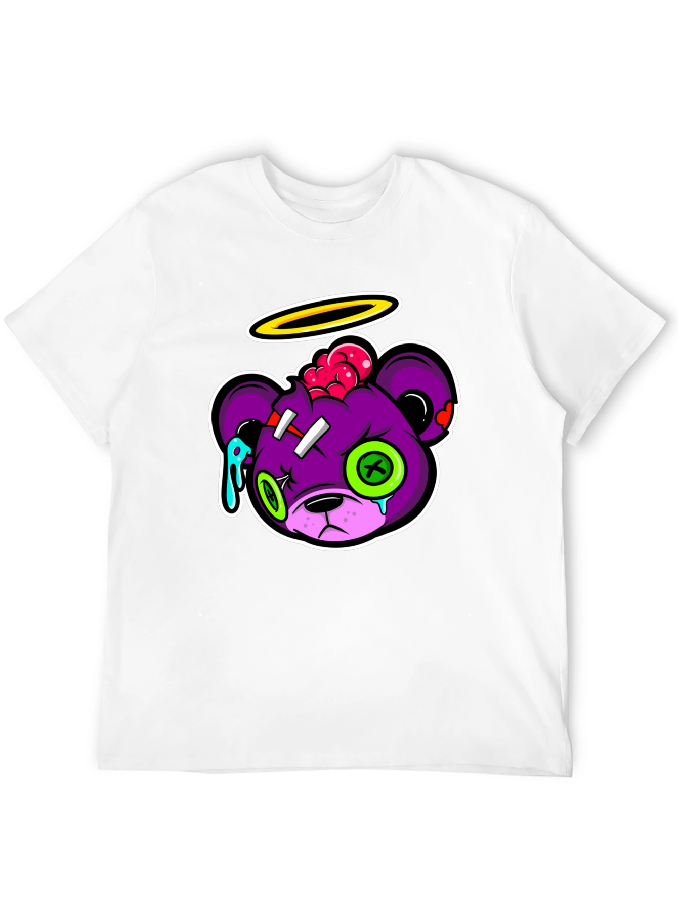 Zombie Bear Graphic T-Shirt