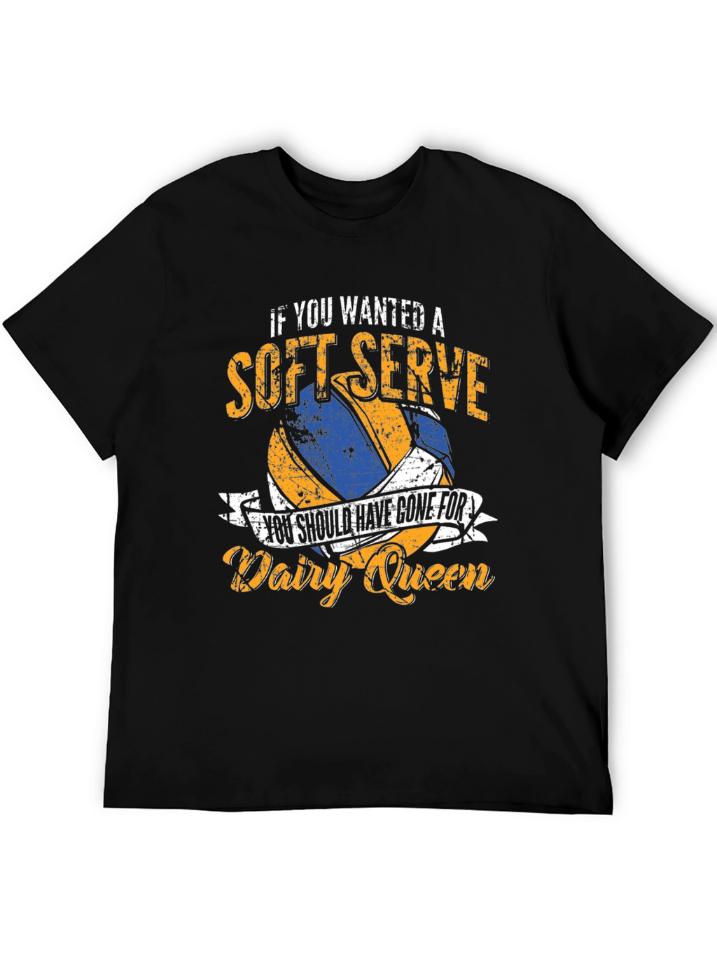 Soft Serve Volleyball T-Shirt - Dairy Queen Humor