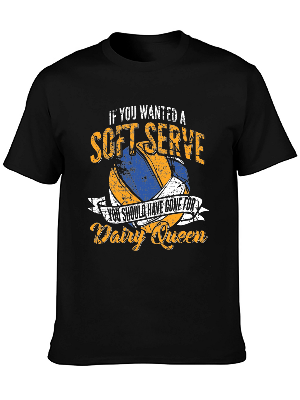 Soft Serve Volleyball T-Shirt - Dairy Queen Humor
