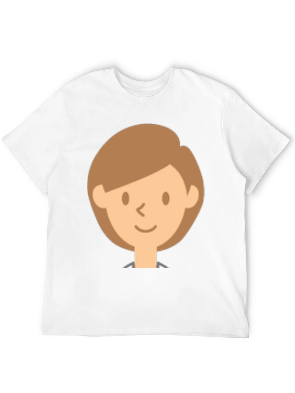 Smiling Face Graphic Black T-Shirt