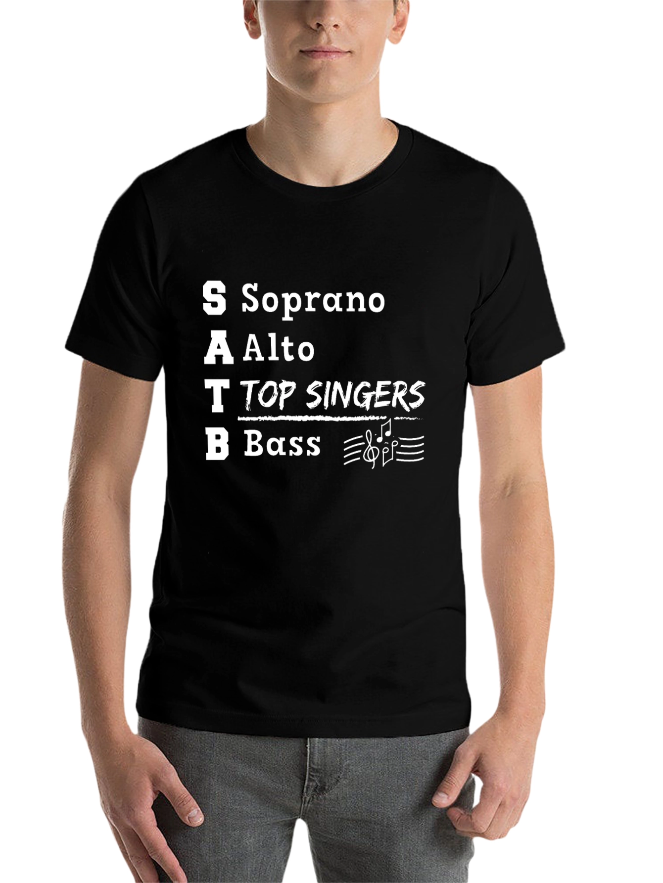 SATB Choir Singer T-Shirt - Soprano Alto Tenor Bass