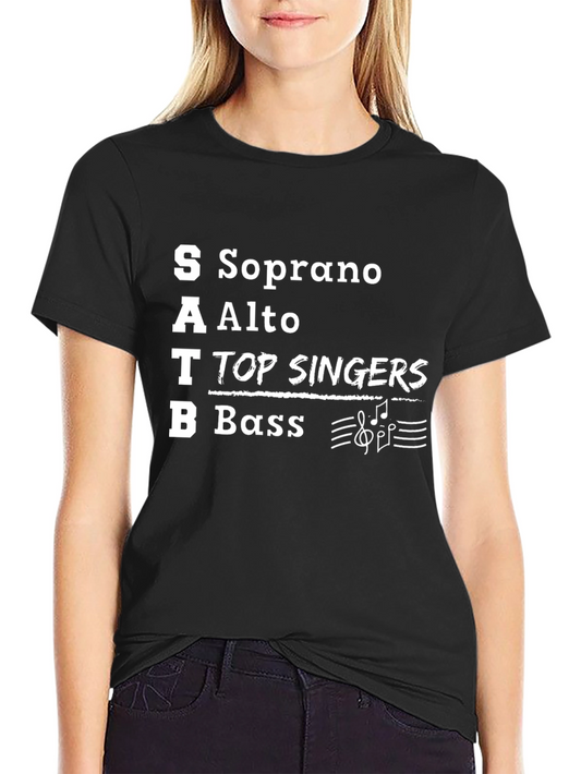 SATB Choir Singer T-Shirt - Soprano Alto Tenor Bass