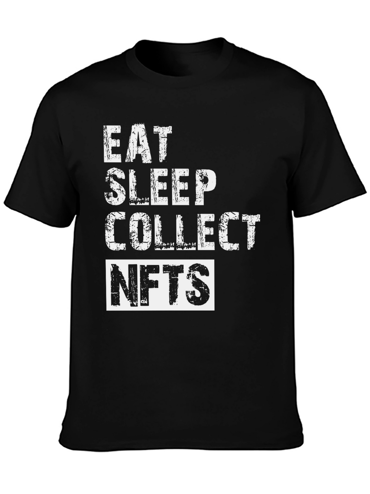Eat Sleep Collect NFTs - Black T-Shirt