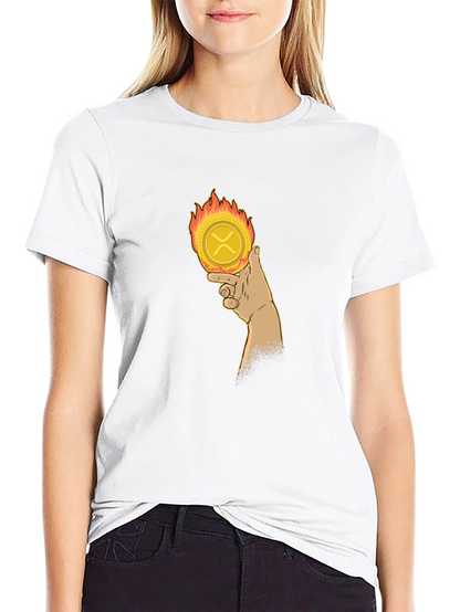 Crypto Coin Tee: XRP on Fire!