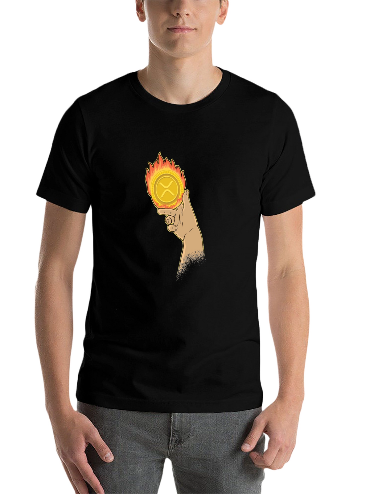 Crypto Coin Tee: XRP on Fire!