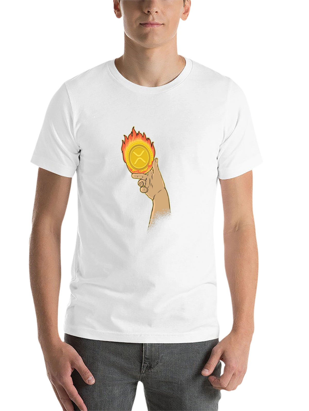 Crypto Coin Tee: XRP on Fire!