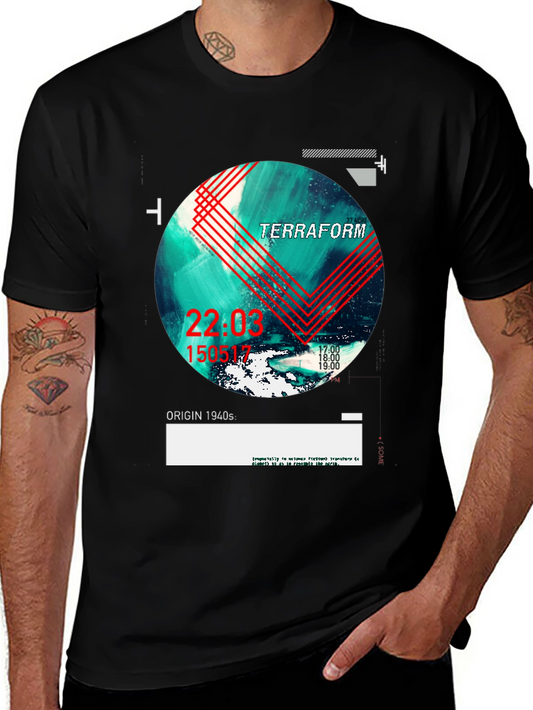 Terraform Graphic Print Tee - Modern Style