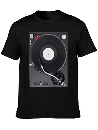 Turntable Graphic T-Shirt - DJ Music Lover Tee