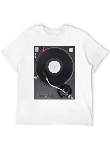 Turntable Graphic T-Shirt - DJ Music Lover Tee