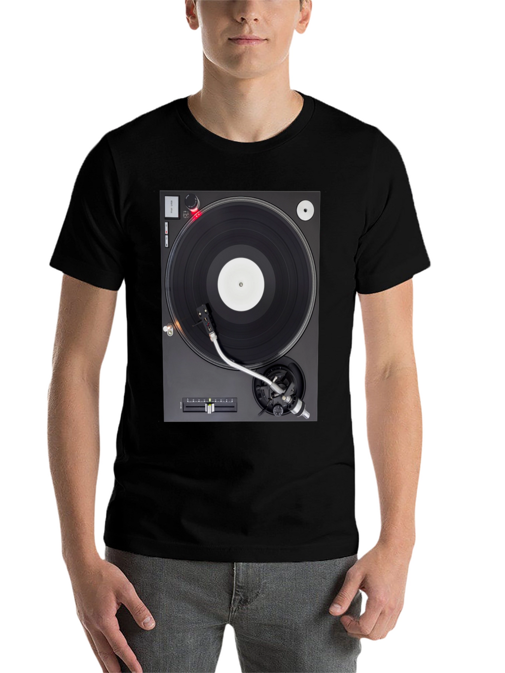 Turntable Graphic T-Shirt - DJ Music Lover Tee