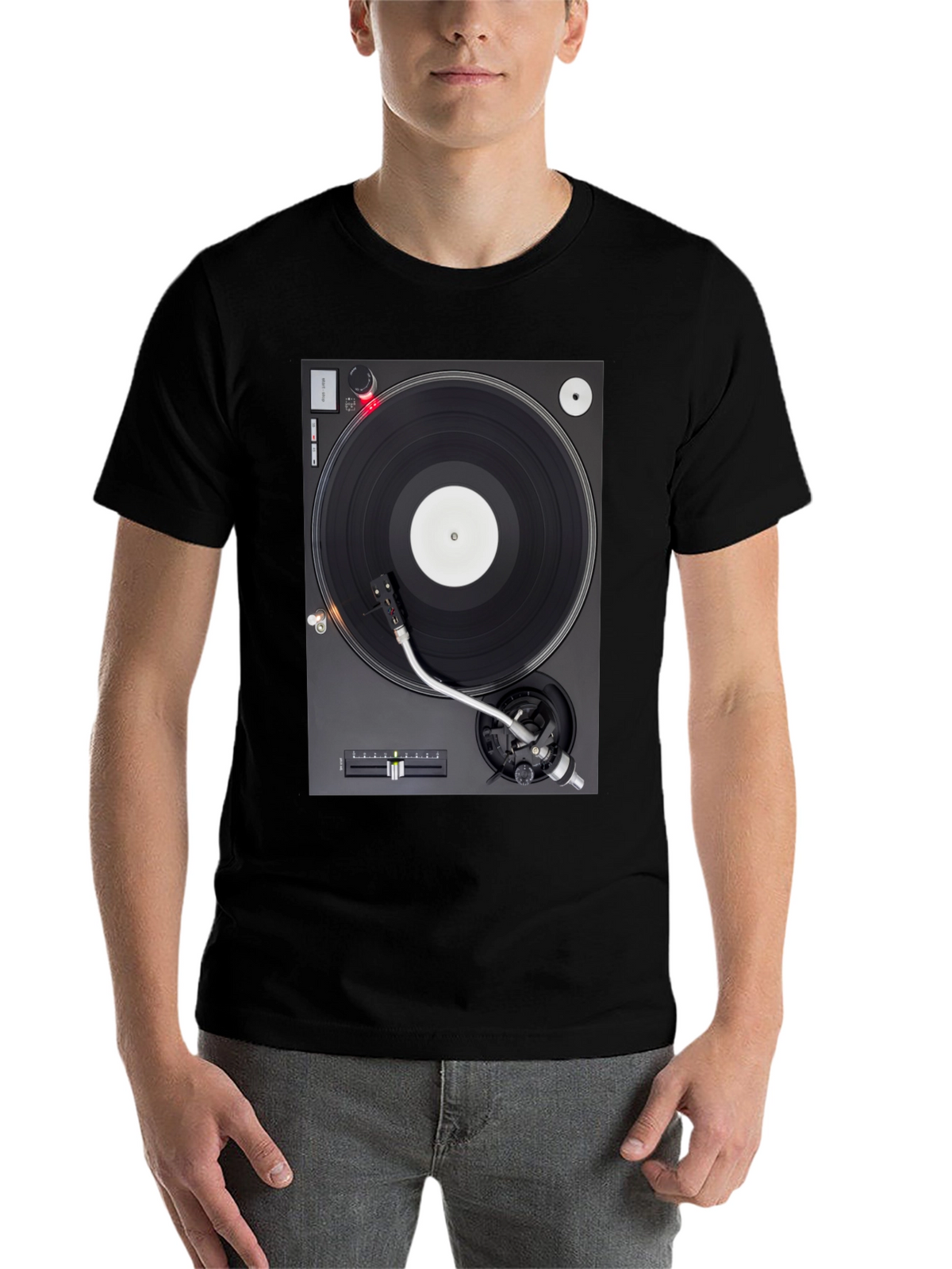 Turntable Graphic T-Shirt - DJ Music Lover Tee