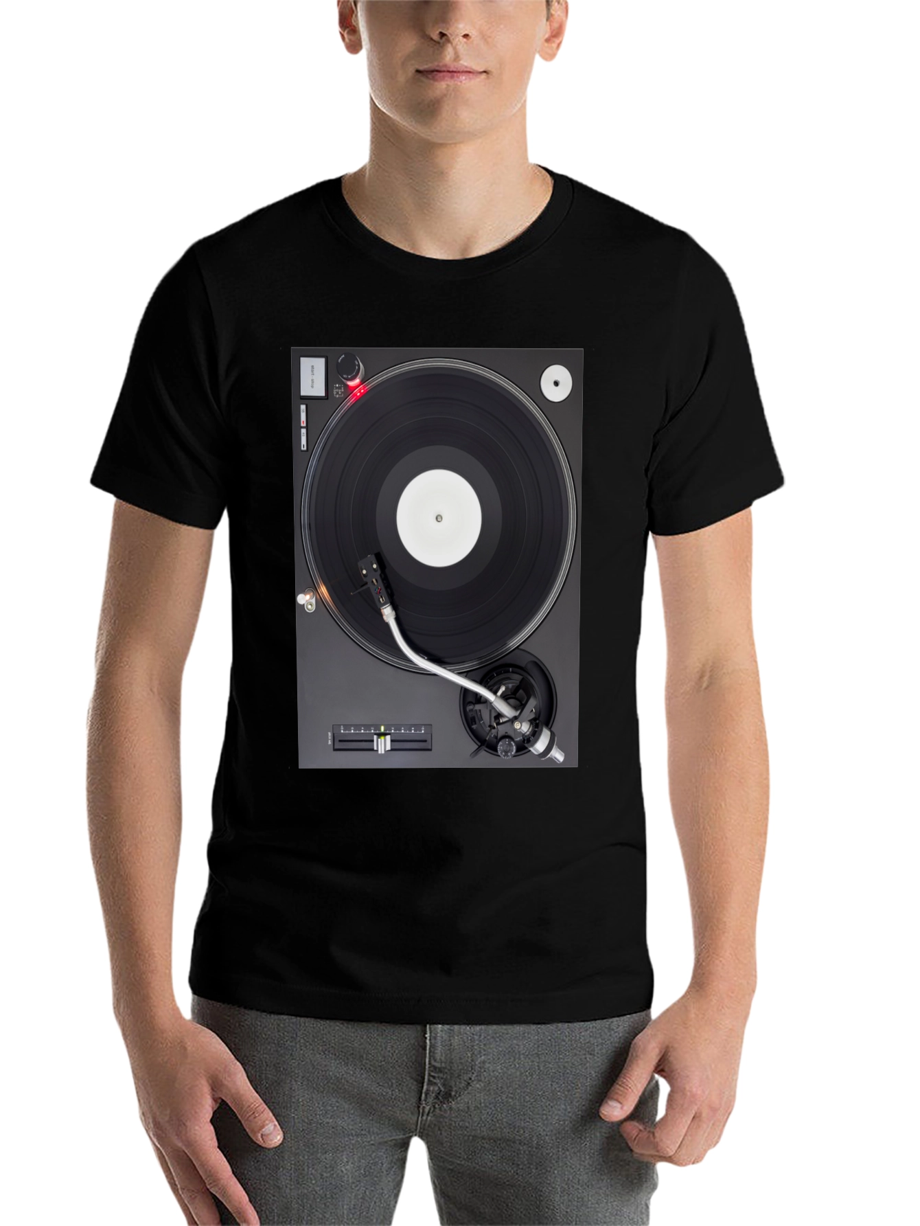 Turntable Graphic T-Shirt - DJ Music Lover Tee