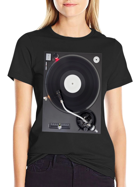 Turntable Graphic T-Shirt - DJ Music Lover Tee