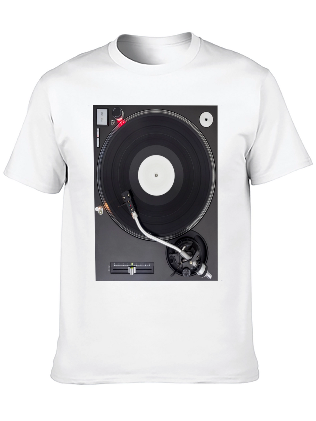 Turntable Graphic T-Shirt - DJ Music Lover Tee