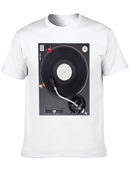 Turntable Graphic T-Shirt - DJ Music Lover Tee