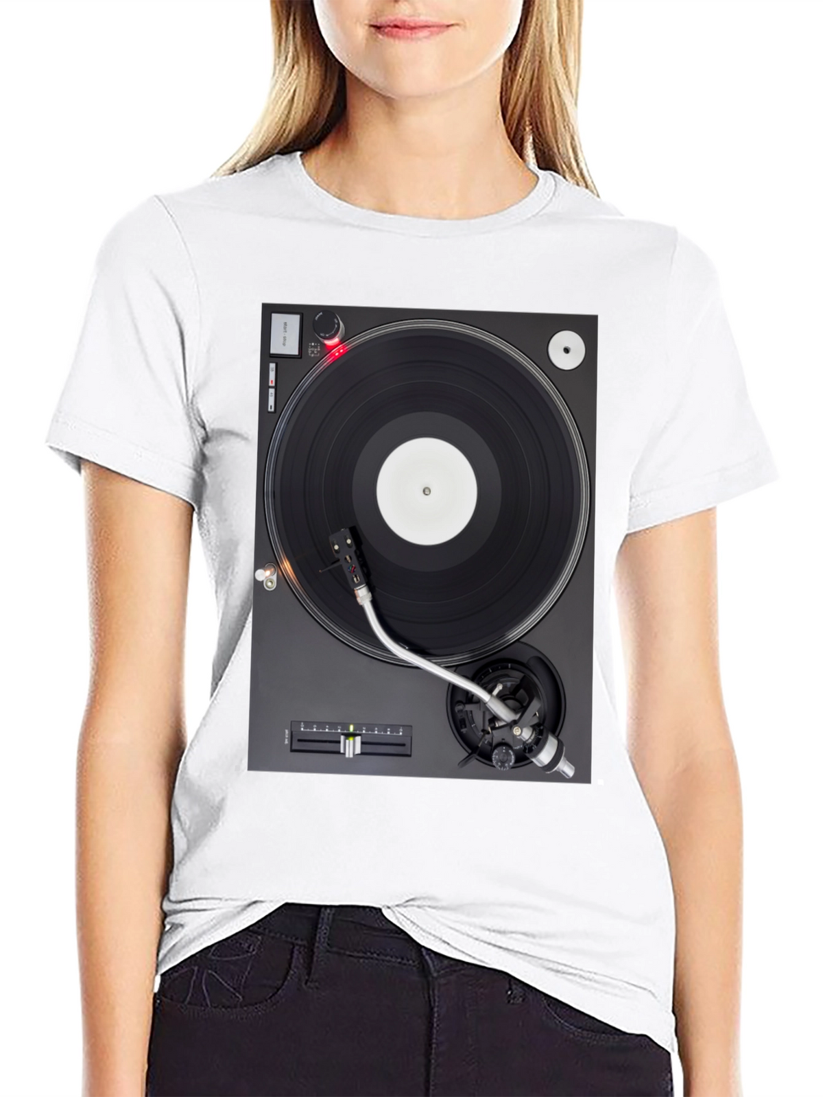 Turntable Graphic T-Shirt - DJ Music Lover Tee