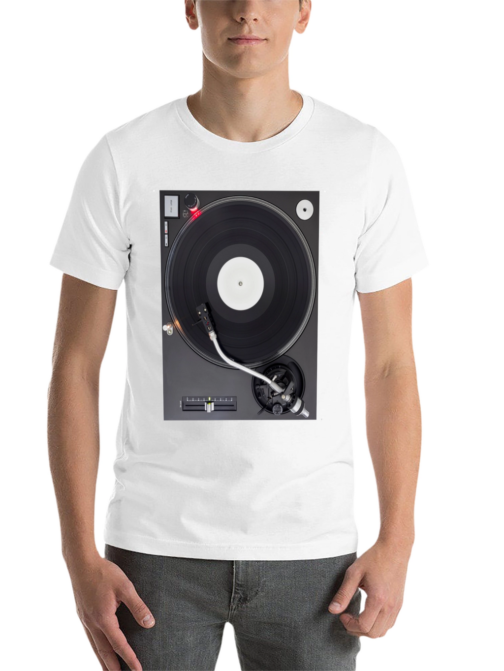 Turntable Graphic T-Shirt - DJ Music Lover Tee