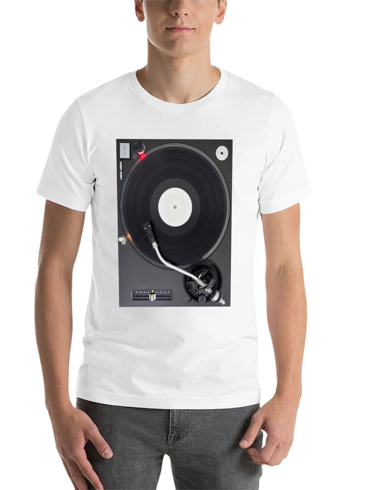 Turntable Graphic T-Shirt - DJ Music Lover Tee