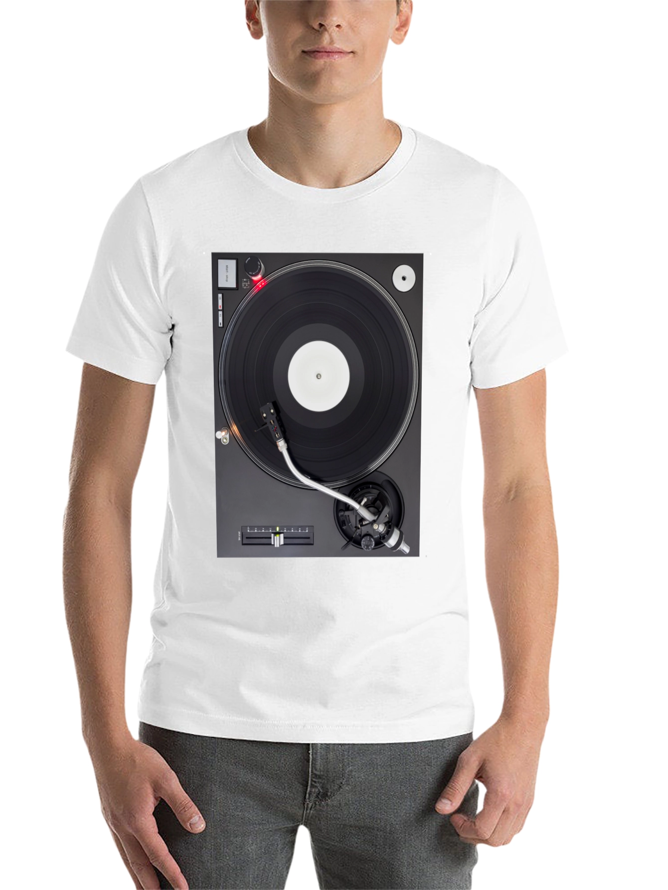 Turntable Graphic T-Shirt - DJ Music Lover Tee