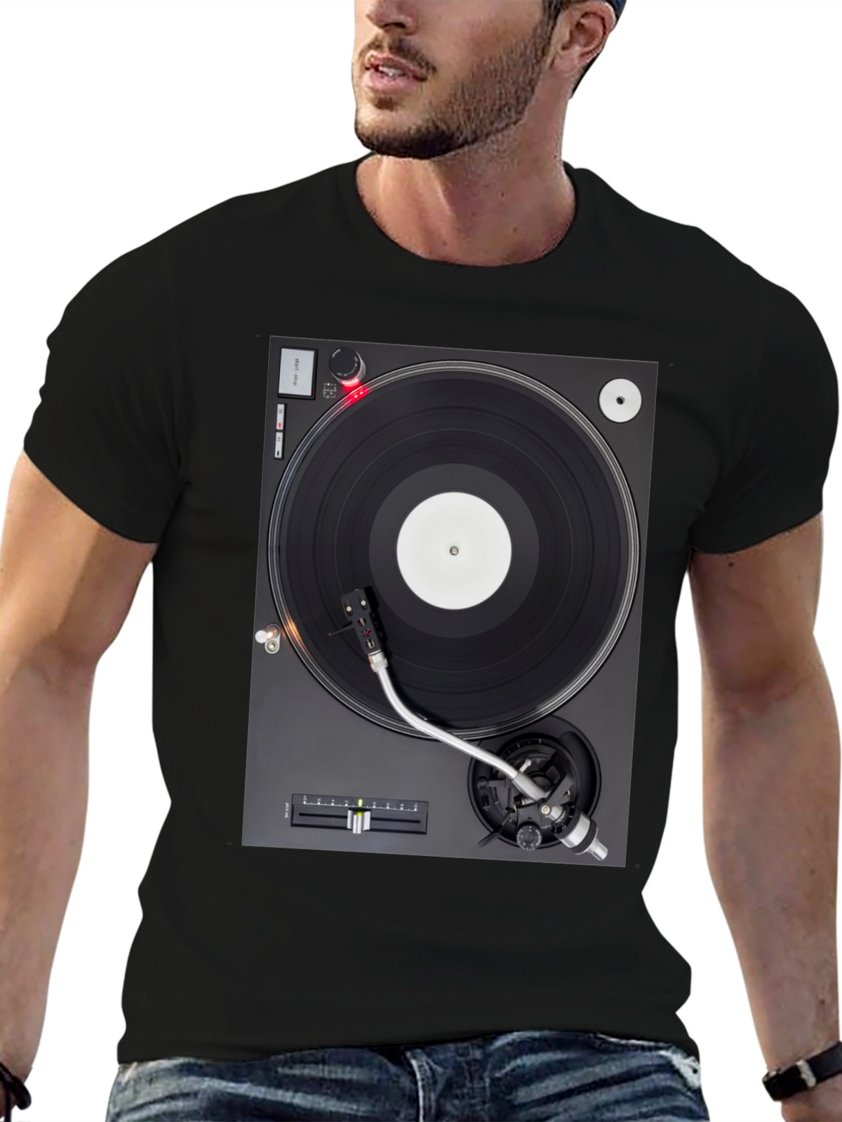 Turntable Graphic T-Shirt - DJ Music Lover Tee