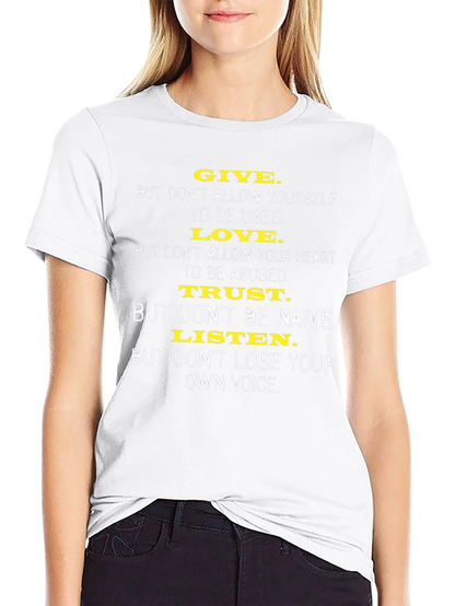 Inspirational Graphic Print T-Shirt