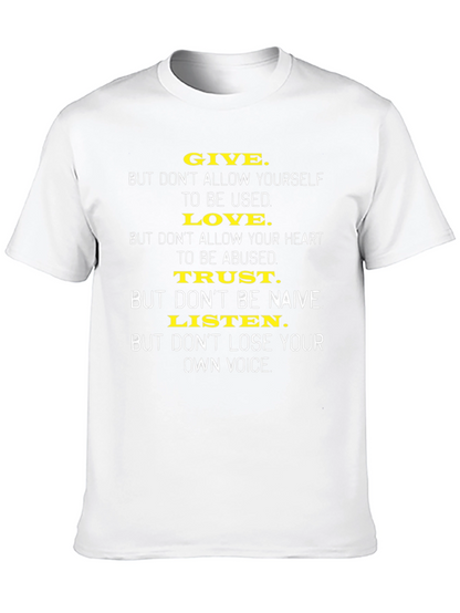 Inspirational Graphic Print T-Shirt
