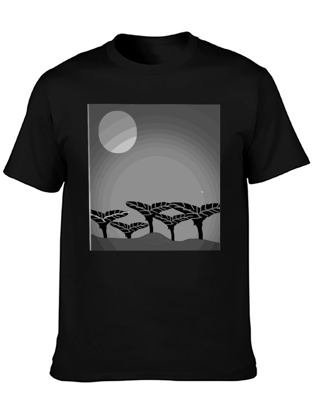 Mens Graphic Print Crew Neck T-Shirt